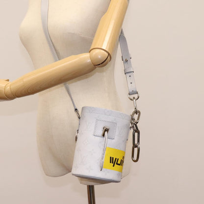 Louis Vuitton Chalk Nano, Grey, Canvas, shoulder