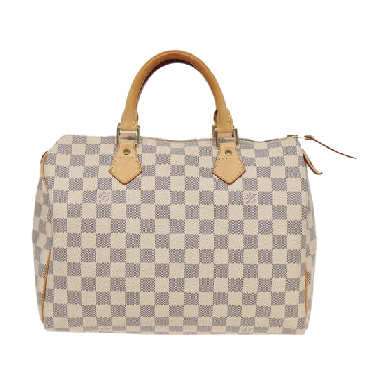 Louis Vuitton Speedy 30, Beige, Canvas, handbag