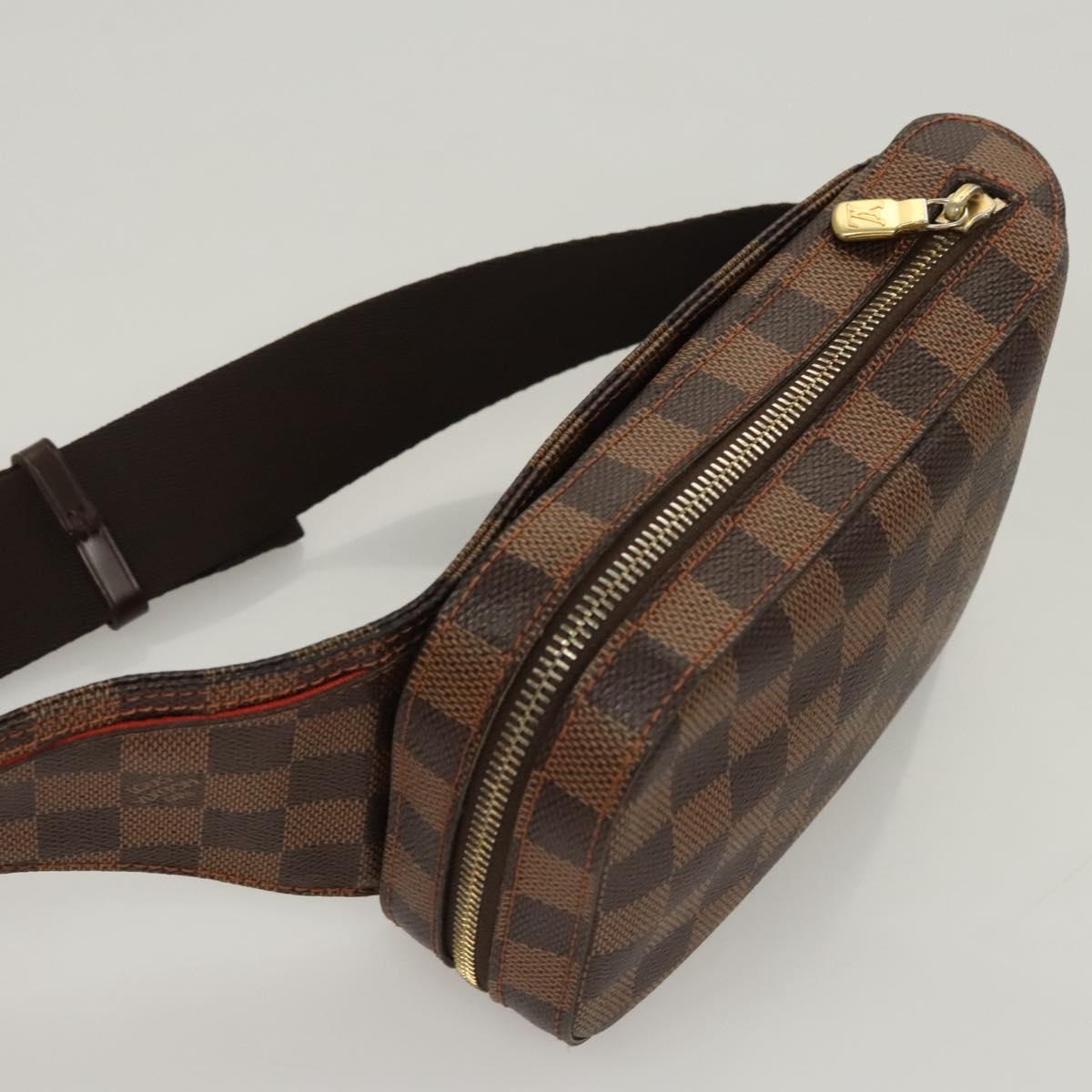 Louis Vuitton Geronimo, Brown, Canvas, shoulder