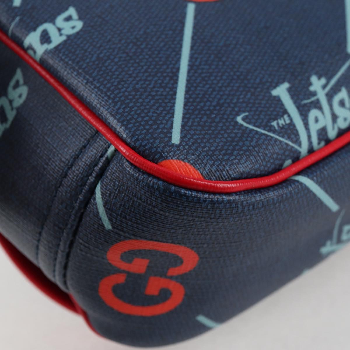 Gucci, Blue, Canvas, shoulder