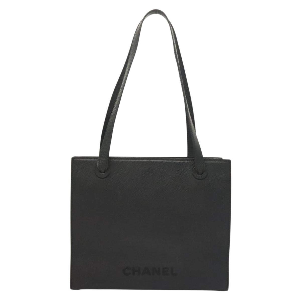 Chanel, Black, Leather, tote