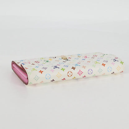 Louis Vuitton Sarah, White, Canvas, wallet
