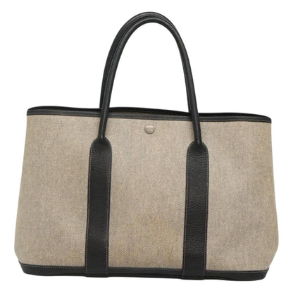 Hermès Garden Party, Beige, Canvas, tote