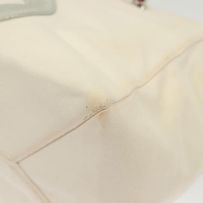 Chanel Numero 5, White, Canvas, tote