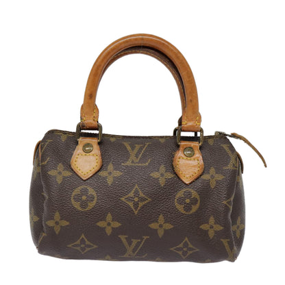 Louis Vuitton Mini speedy, Blue, Canvas, handbag