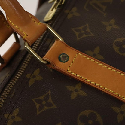 Louis Vuitton Keepall 60, Brown, Canvas, travel