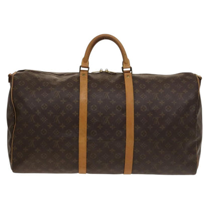 Louis Vuitton Keepall 60, Brown, Canvas, travel