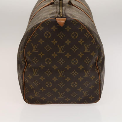 Louis Vuitton Keepall 55, Brown, Canvas, travel