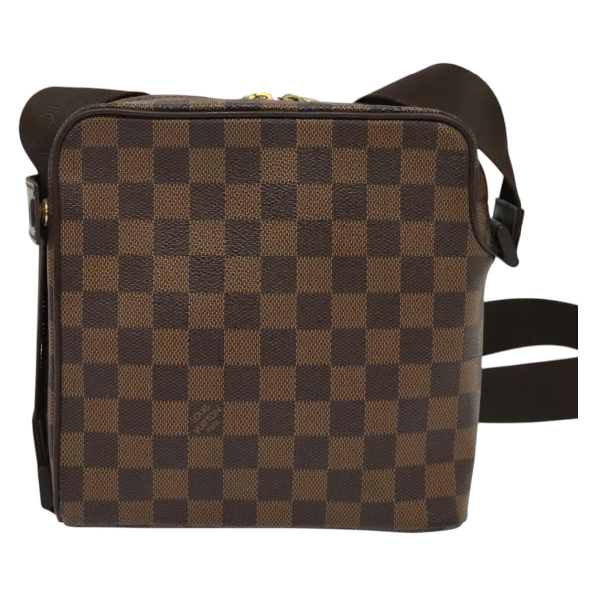 Louis Vuitton Olav, Brown, Canvas, shoulder