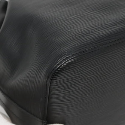Louis Vuitton Petit Noé, Black, Leather, shoulder