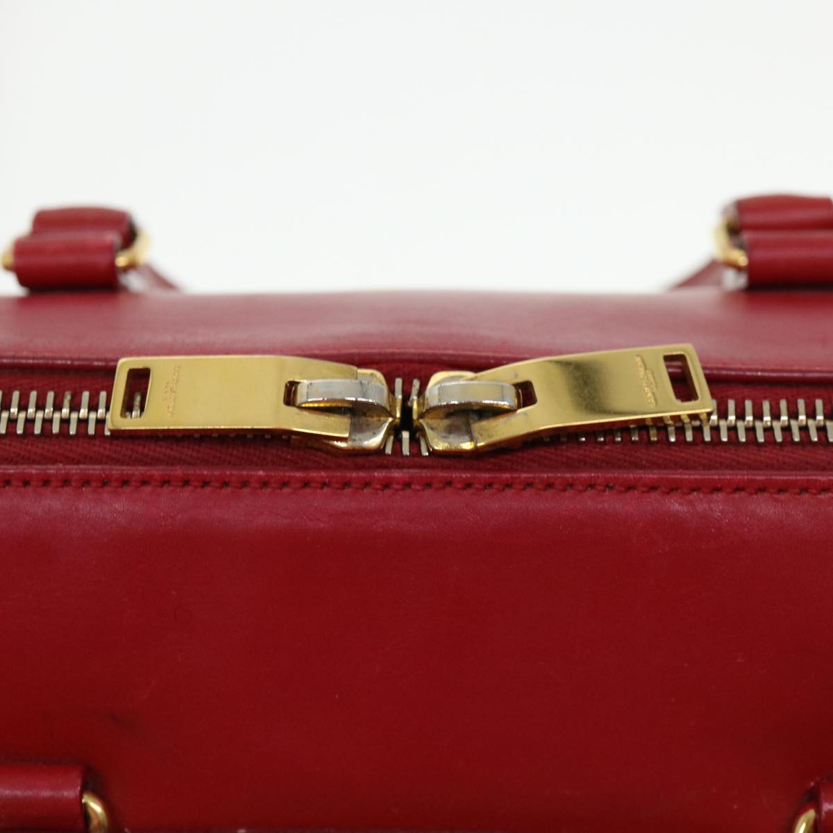 Yves Saint Laurent Duffle, Red, Leather, handbag