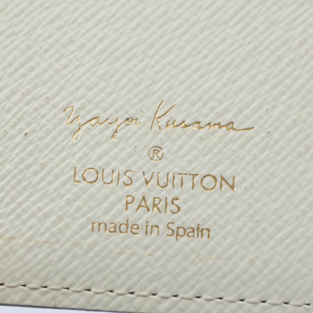 Louis Vuitton Agenda cover, White, Canvas, wallet