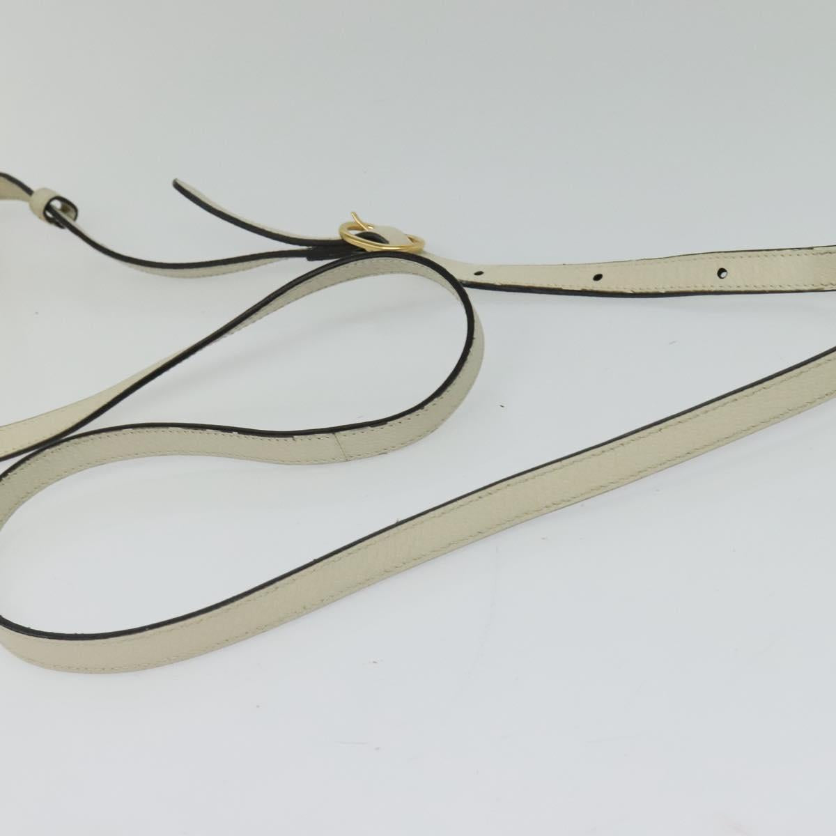 Gucci Ophidia, White, Leather, shoulder