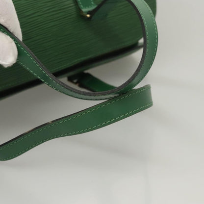 Louis Vuitton Soufflot, Green, Leather, handbag