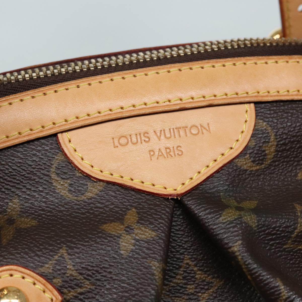 Louis Vuitton Tivoli, Black, Canvas, shoulder