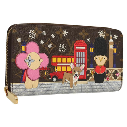 Louis Vuitton Portefeuille zippy, Brown, Canvas, wallet
