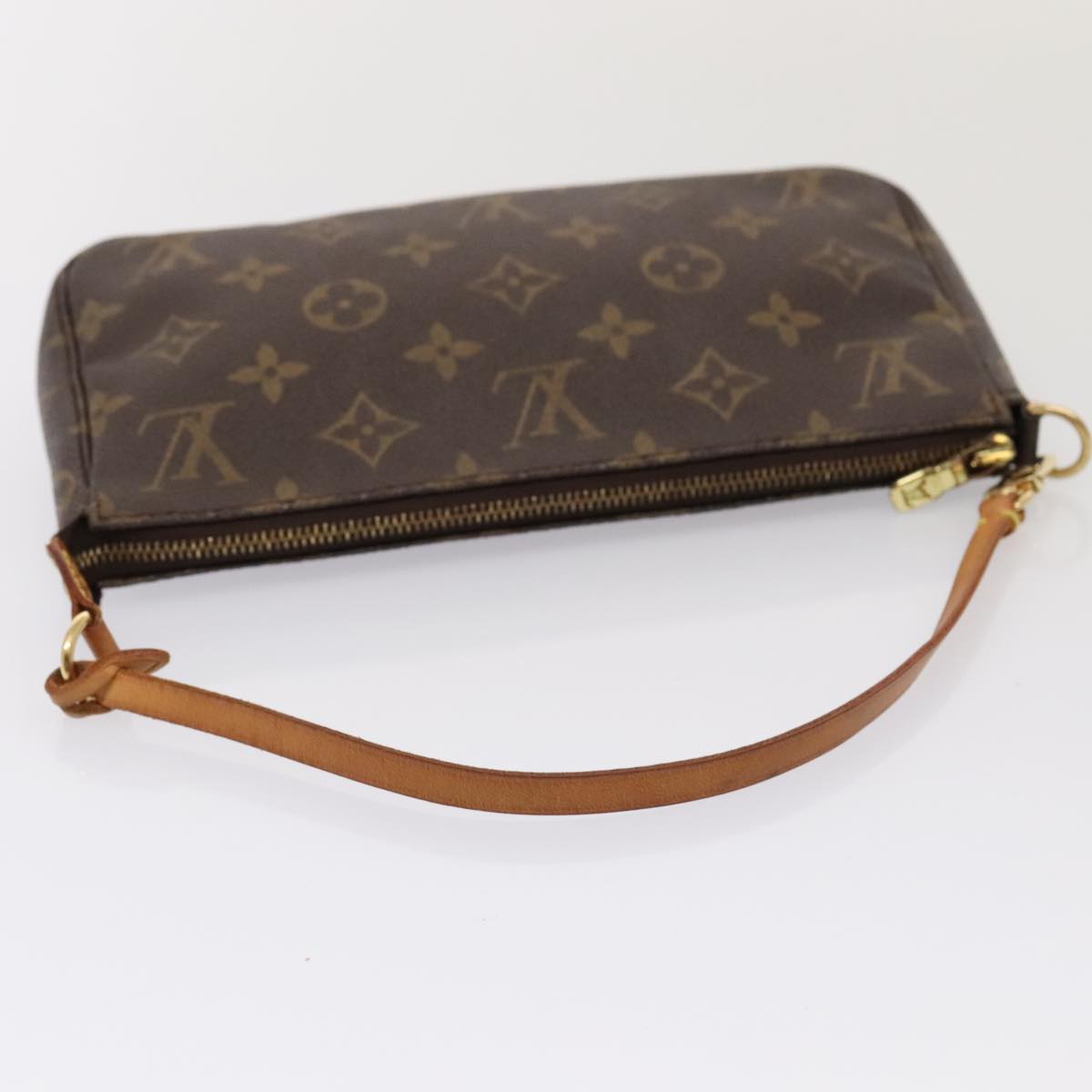 Louis Vuitton Pochette Accessoire, Brown, Canvas, clutch