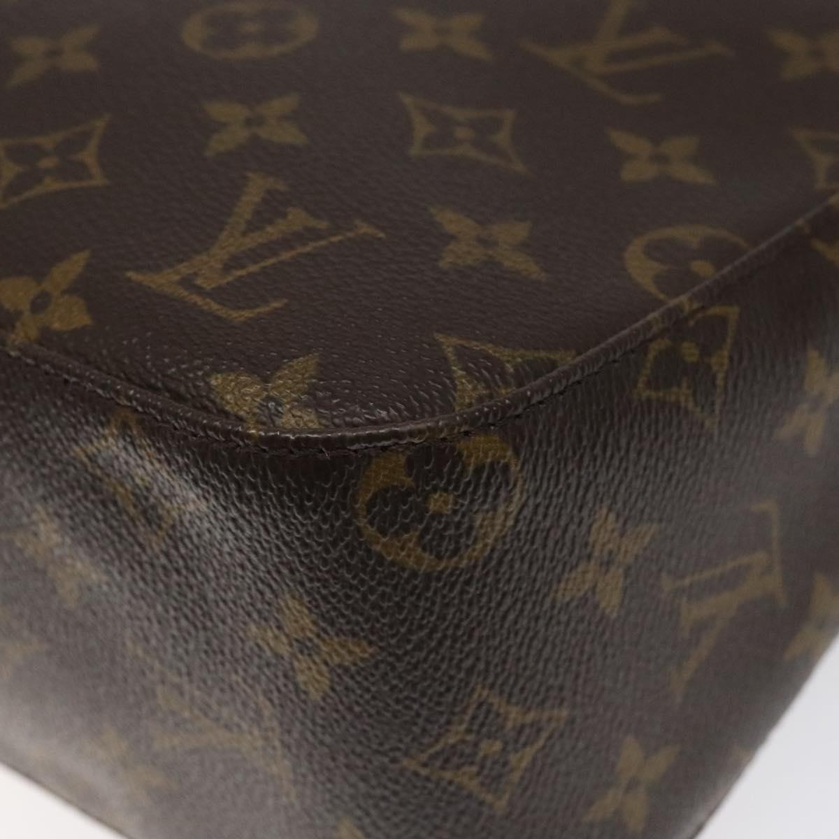 Louis Vuitton Looping MM, Brown, Canvas, shoulder