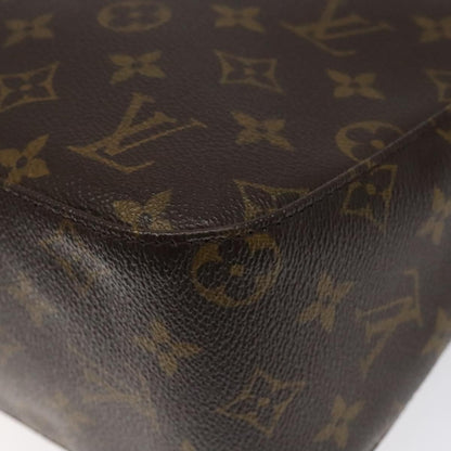 Louis Vuitton Looping MM, Brown, Canvas, shoulder