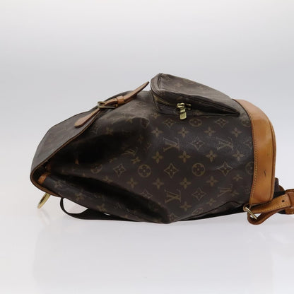 Louis Vuitton Montsouris, Brown, Canvas, backpack