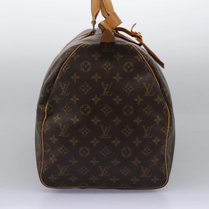 Louis Vuitton Keepall 55, Brown, Canvas, travel