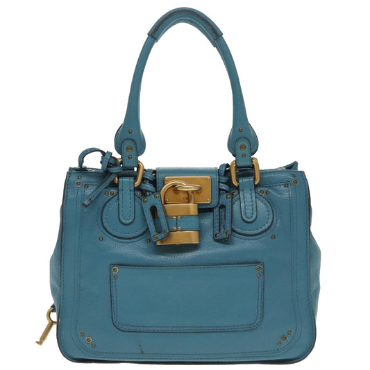 Chloé Paddington, Blue, Leather, tote