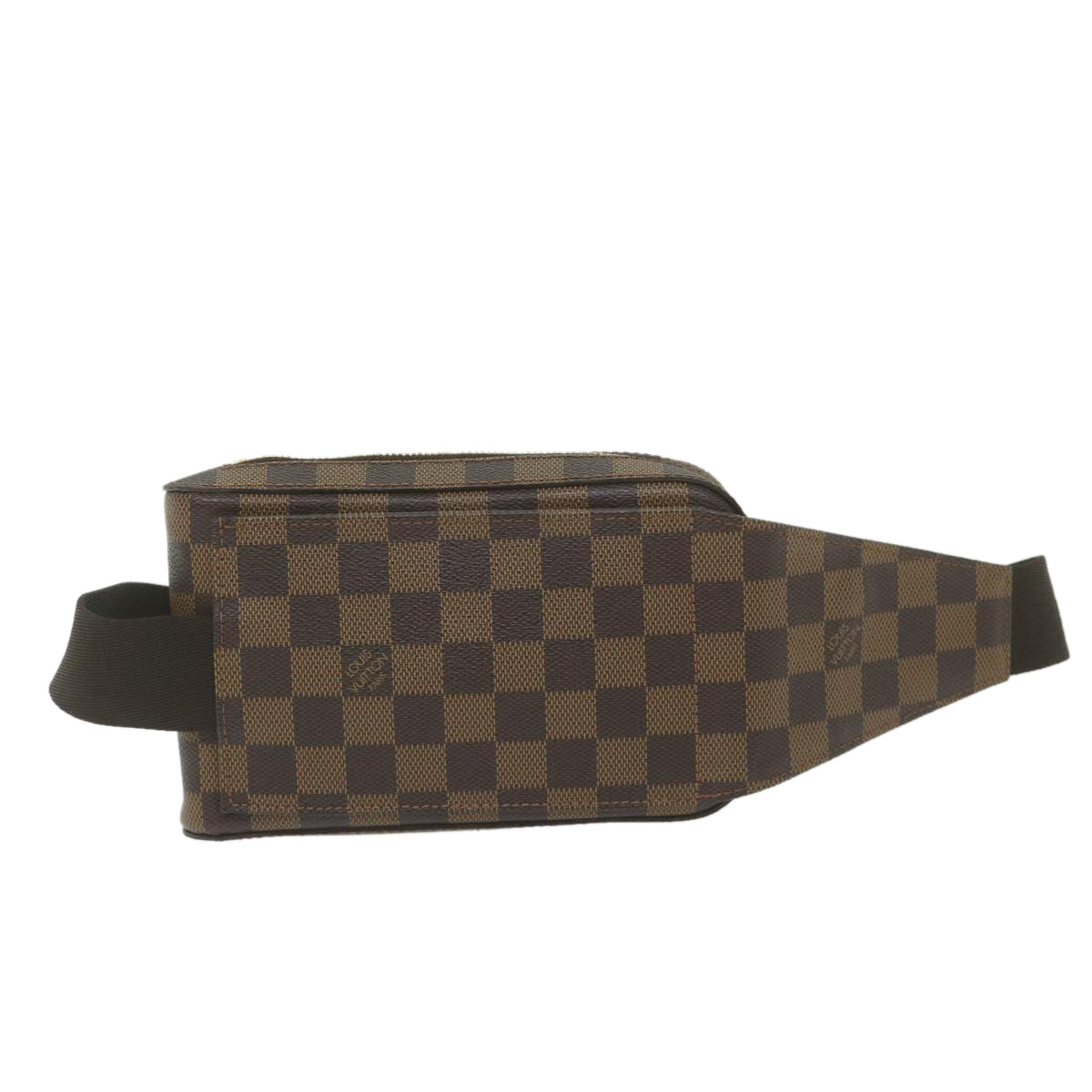 Louis Vuitton Geronimo, Brown, Canvas, shoulder