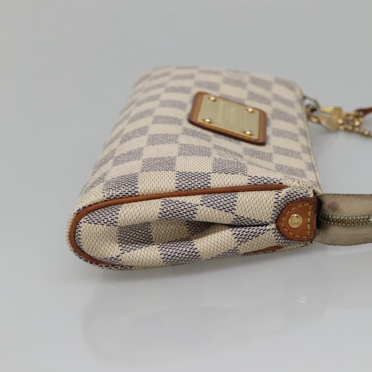 Louis Vuitton Eva, White, Canvas, shoulder