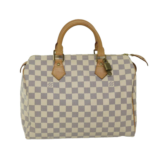 Louis Vuitton Speedy 30, Beige, Canvas, handbag