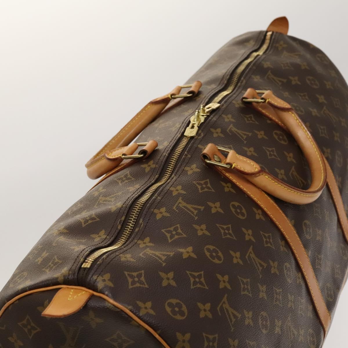 Louis Vuitton Keepall 60, Black, Canvas, travel