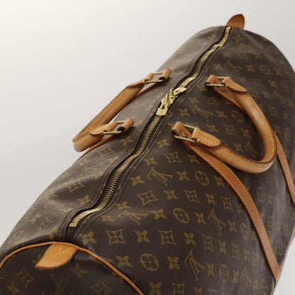 Louis Vuitton Keepall 60, Black, Canvas, travel