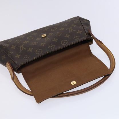 Louis Vuitton Mini looping, Brown, Canvas, shoulder