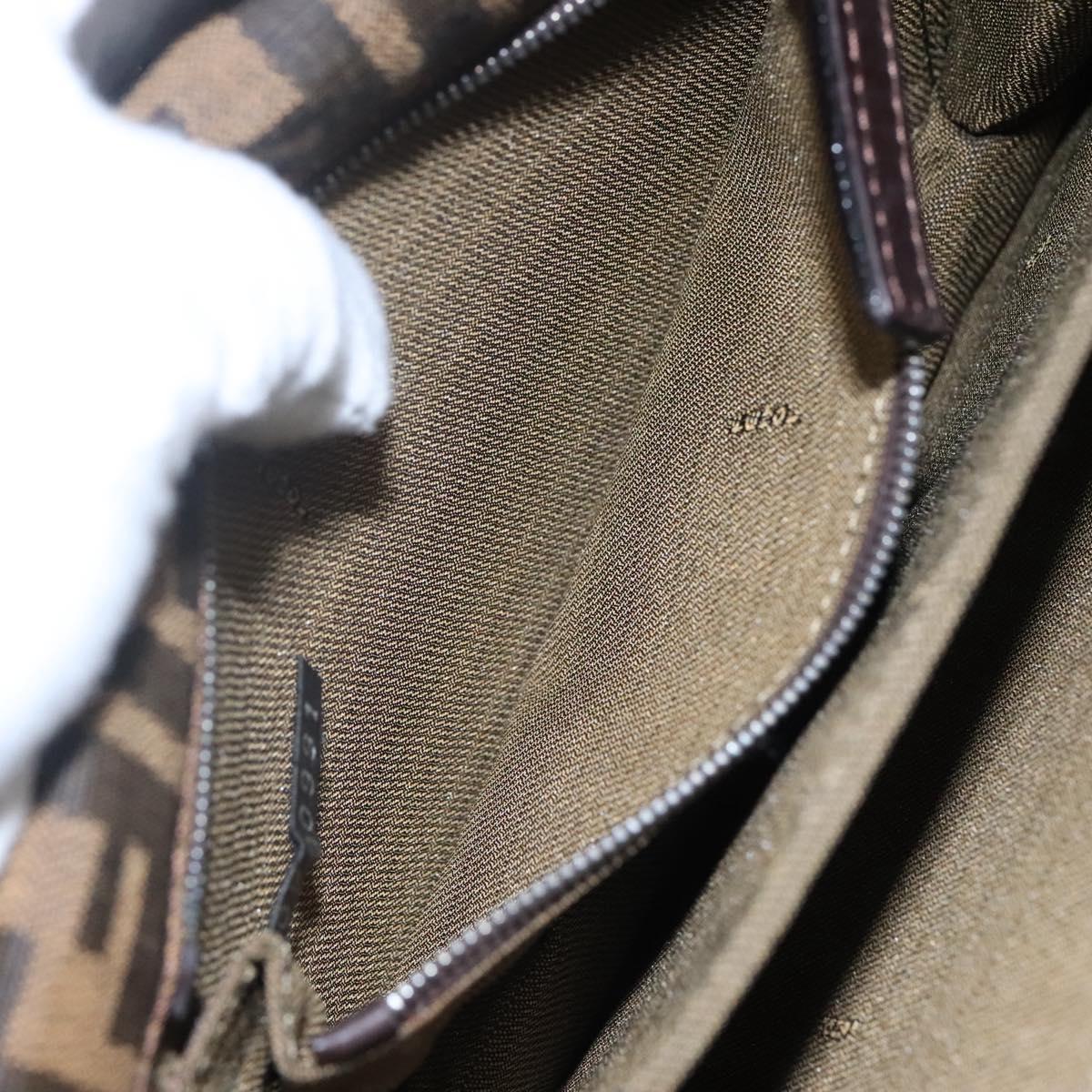 Fendi, Brown, Canvas, shoulder