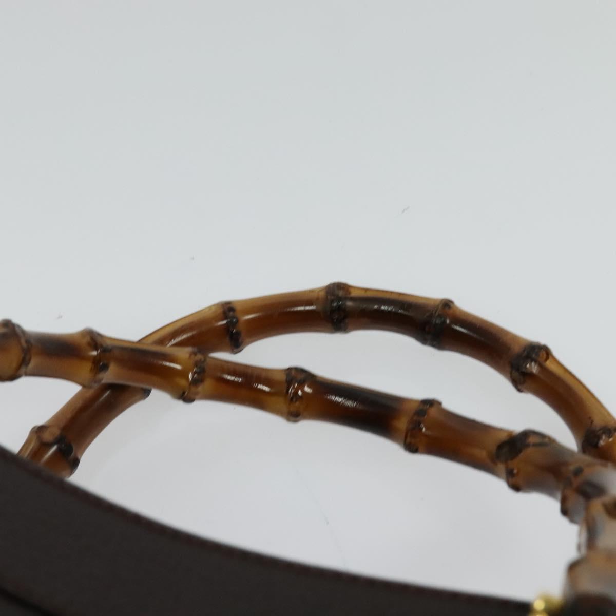 Gucci Bamboo, Brown, Leather, handbag