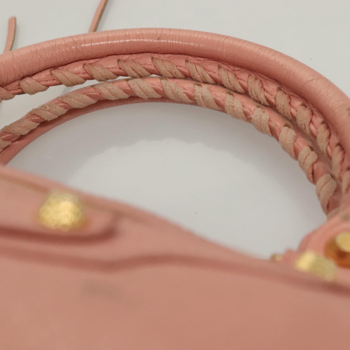 Balenciaga City, Pink, Leather, handbag