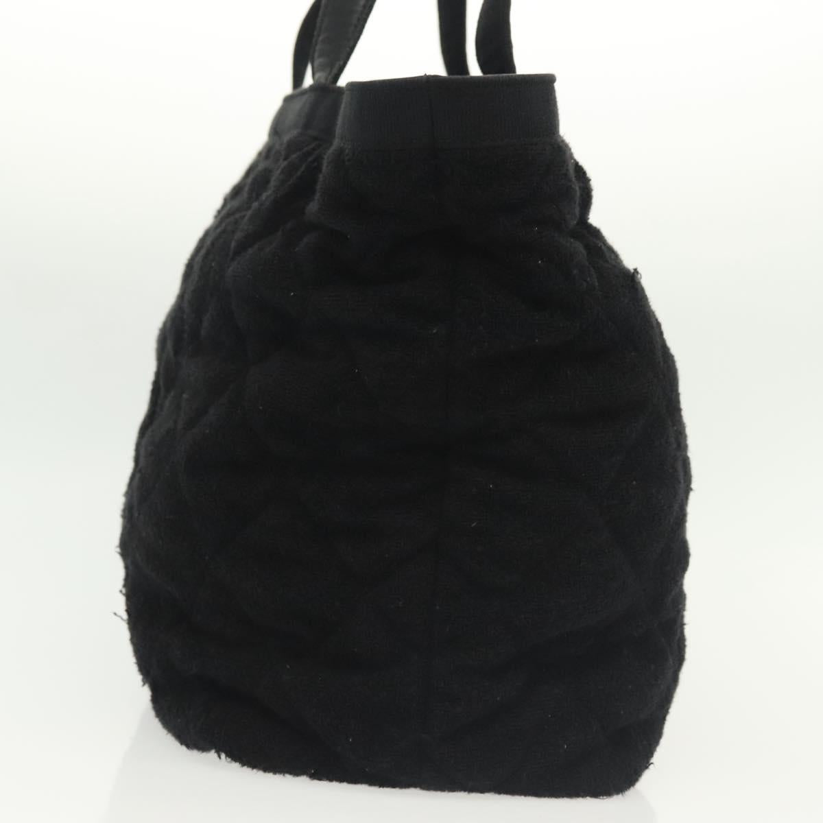 Chanel Logo CC, Black, Leather, tote