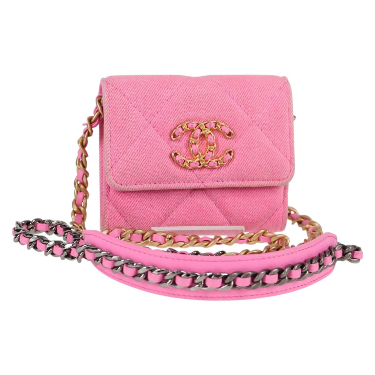 Chanel Trendy CC, Pink, Canvas, shoulder