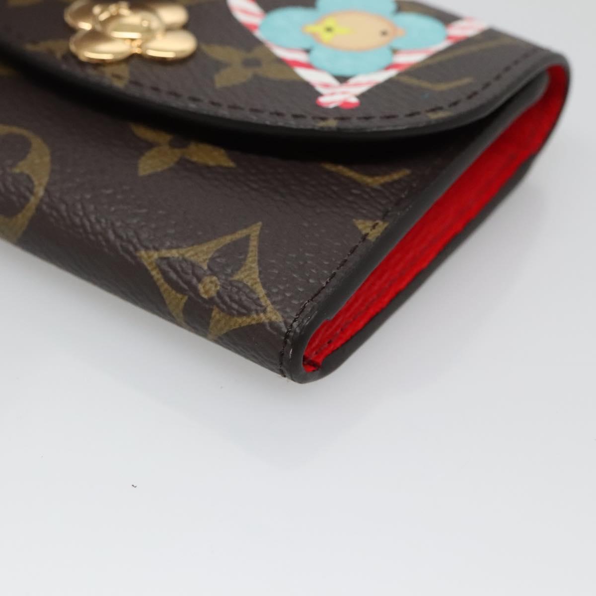 Louis Vuitton Rosalie, Brown, Canvas, wallet