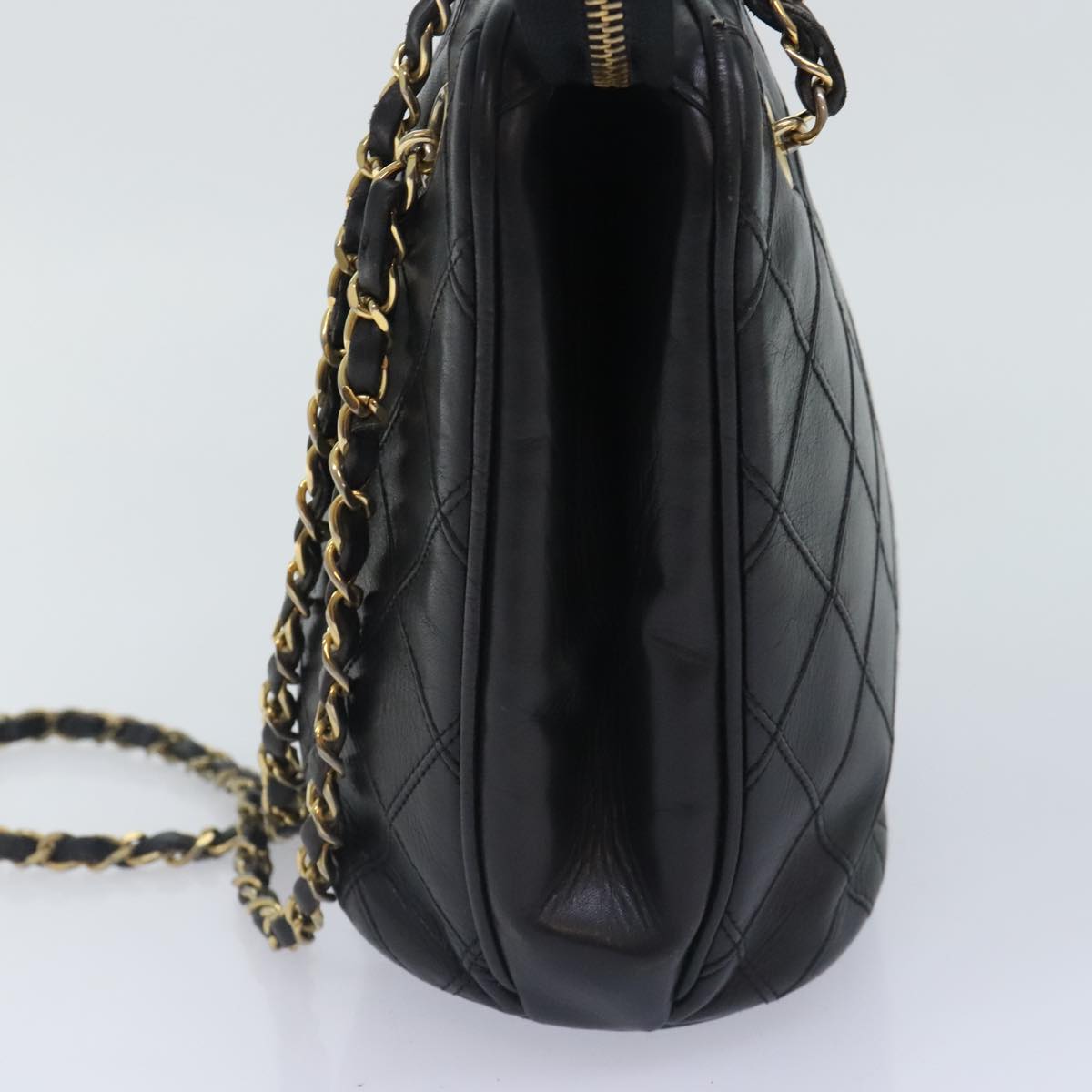 Chanel Cc, Black, Calfskin, tote