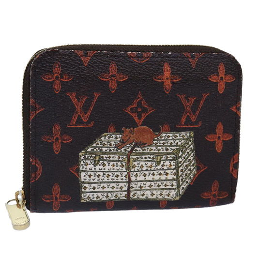 Louis Vuitton Zippy coin purse, Brown, Canvas, wallet