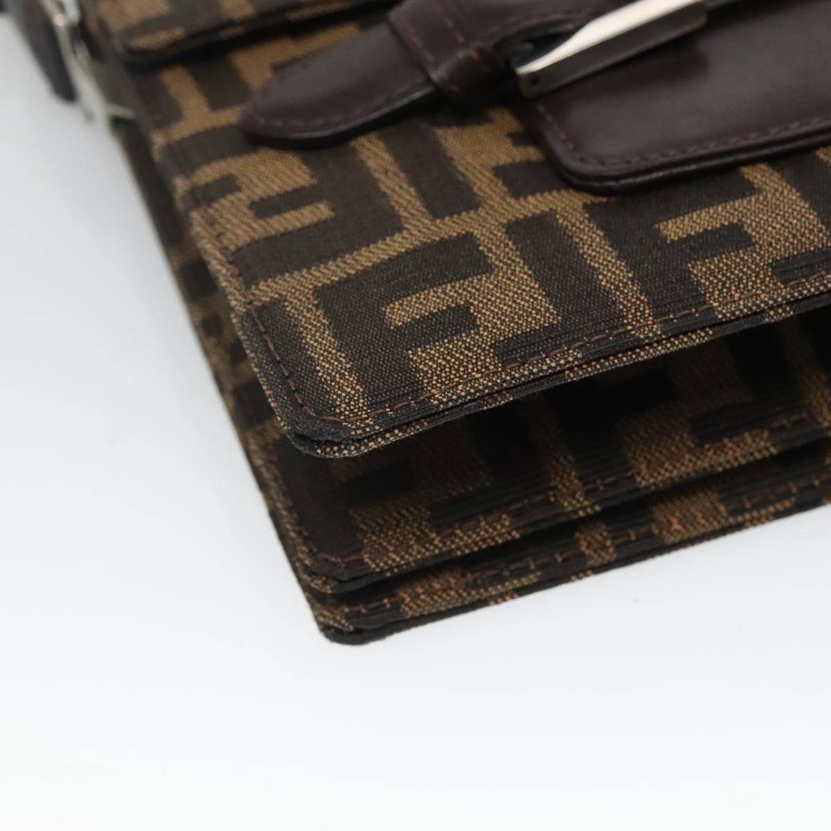 Fendi, Brown, Canvas, shoulder