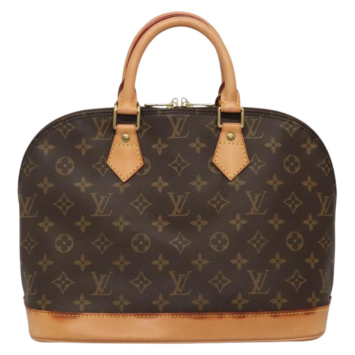 Louis Vuitton Alma, Brown, Canvas, handbag
