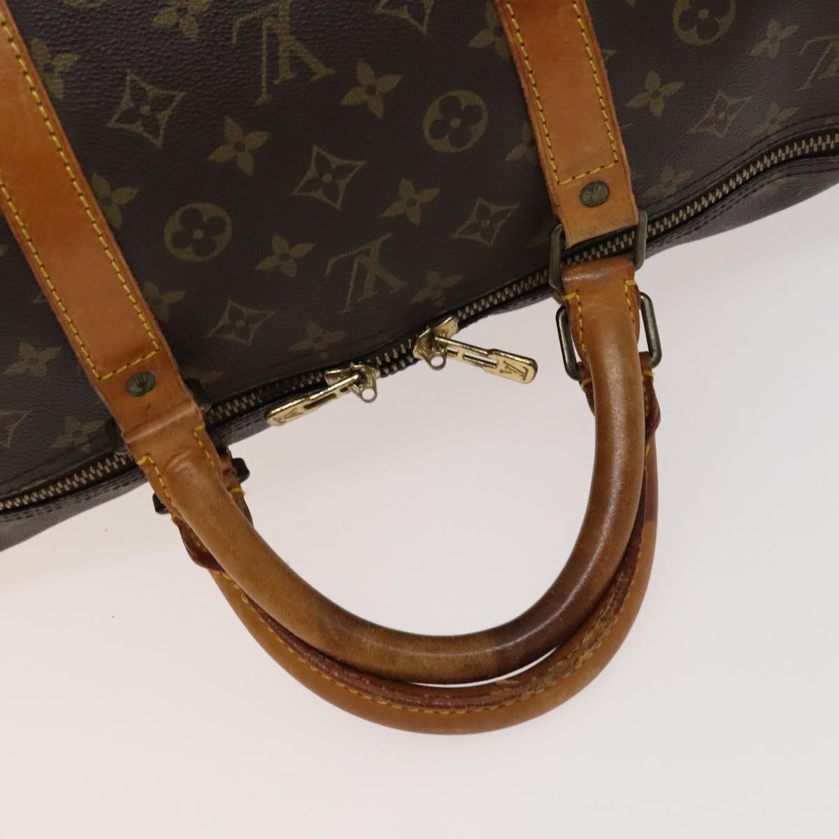 Louis Vuitton Keepall 60, Brown, Canvas, travel