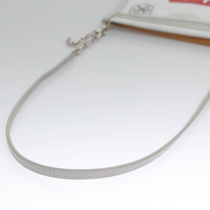 Louis Vuitton Flat messenger, Grey, Canvas, shoulder