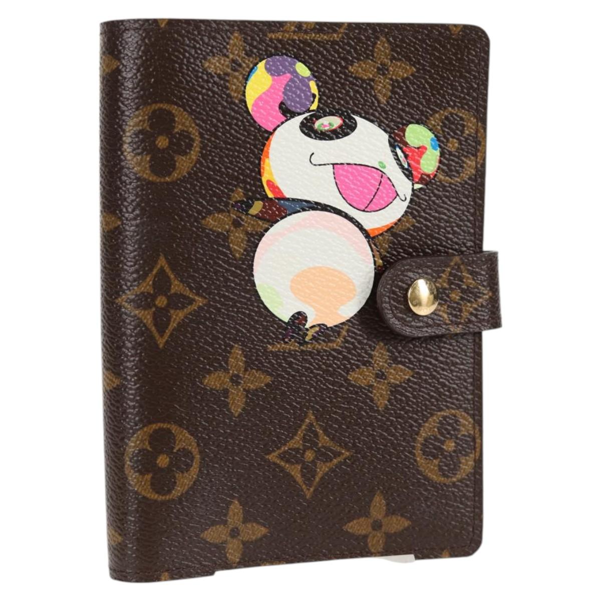 Louis Vuitton Agenda PM, Brown, Canvas, wallet