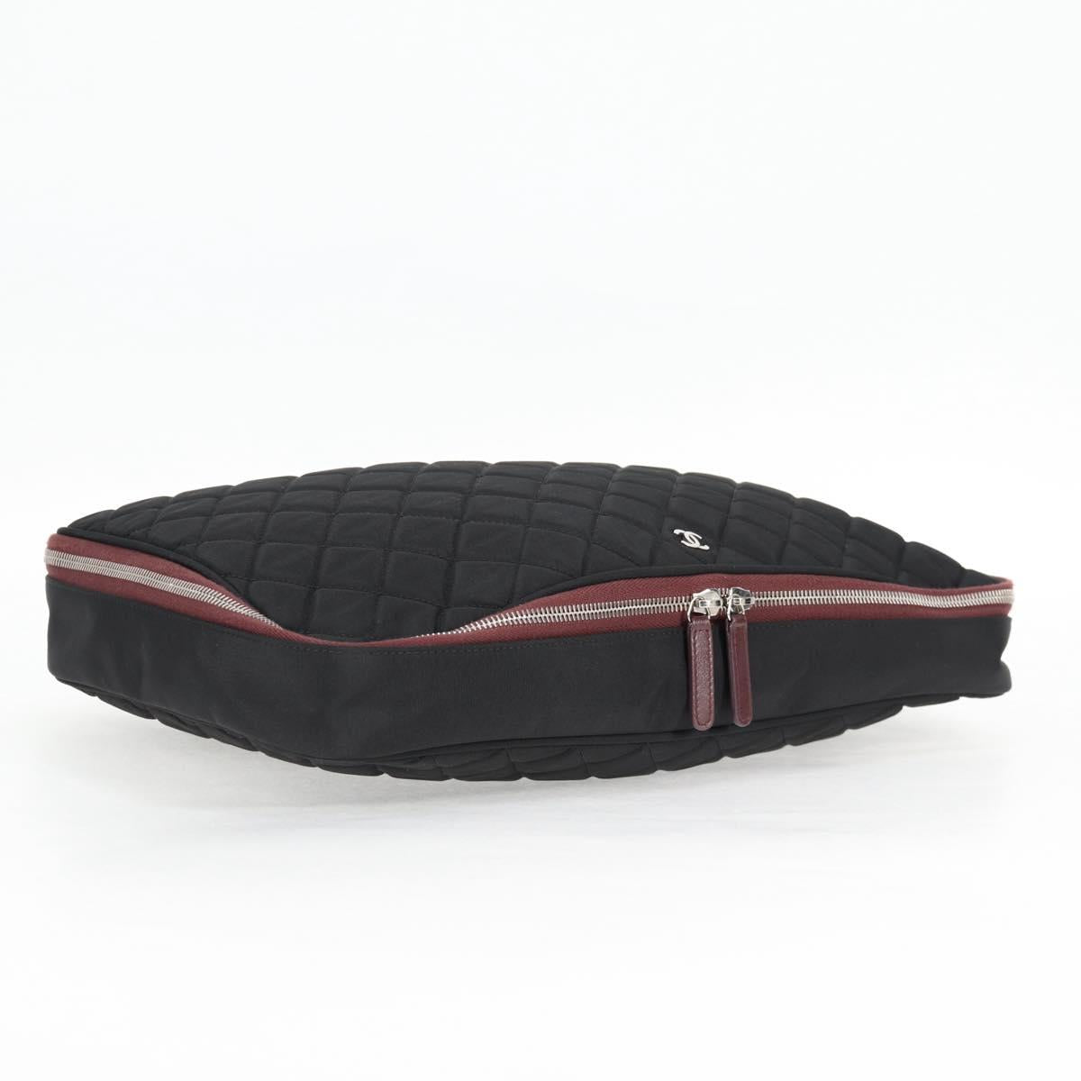 Chanel Cc, Black, NYLON, clutch