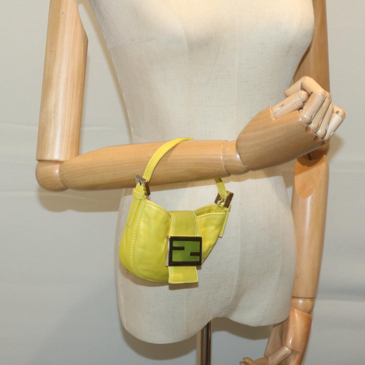 Fendi, Green, Leather, handbag