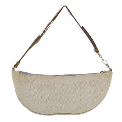Prada, Beige, Canvas, clutch