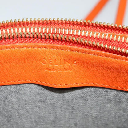 Céline Trio, Orange, Leather, shoulder