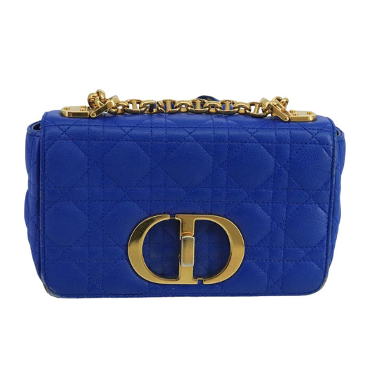 Dior CARO, Blue, Leather, shoulder